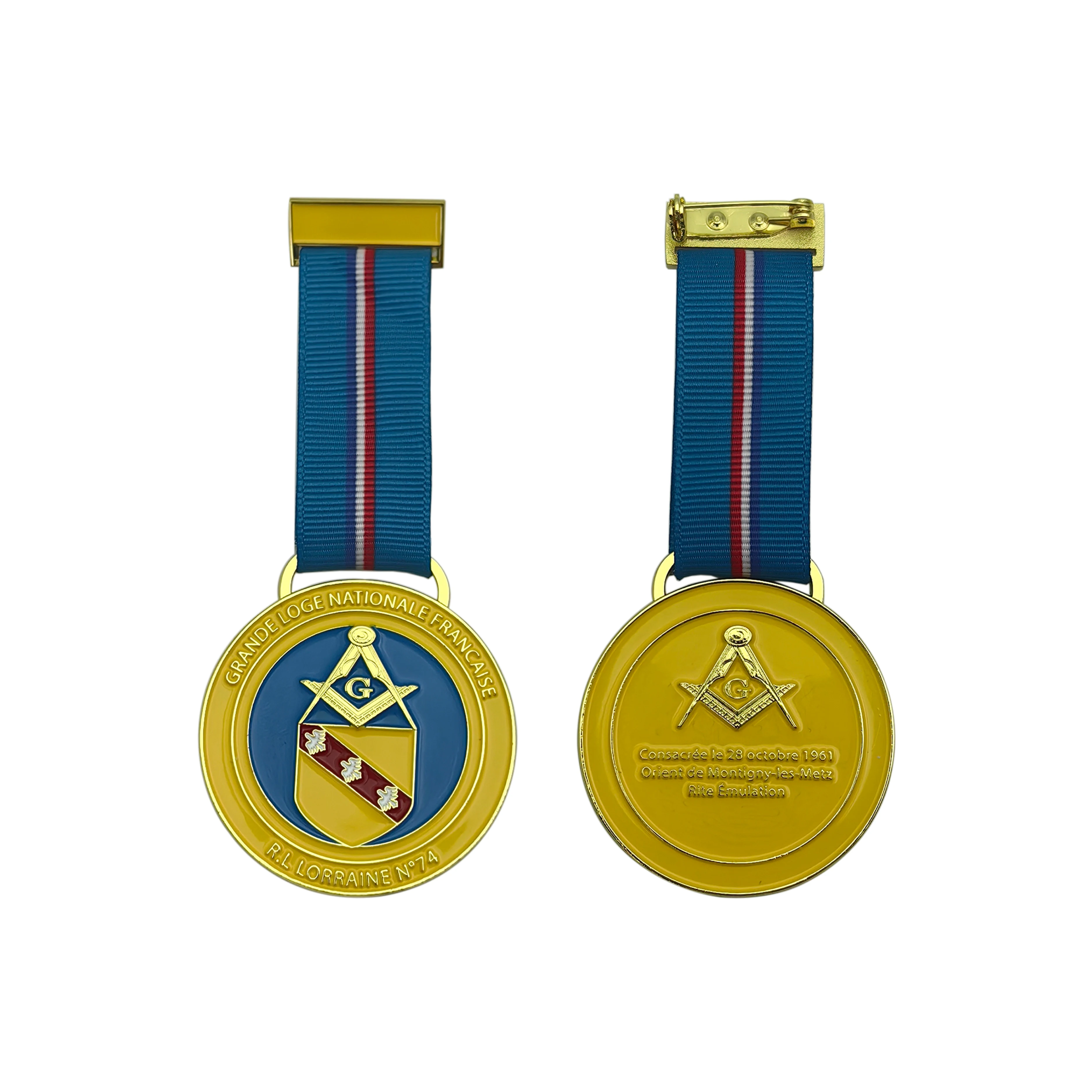 

High-precision Zinc Alloy Medal Customized Ribbon Medal of Honor Commemorative Badge