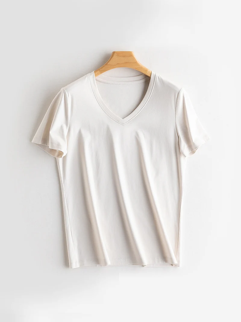Cream V neck