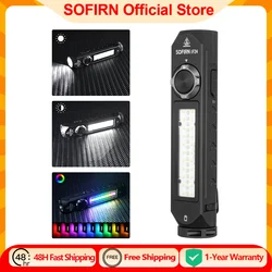 Sofirn IF24 RGB Light SST40 2000lm Powerful LED Flashlight 5V 2A 18650 USB C Rechargeable Torch IP66 Waterproof with Magnetic