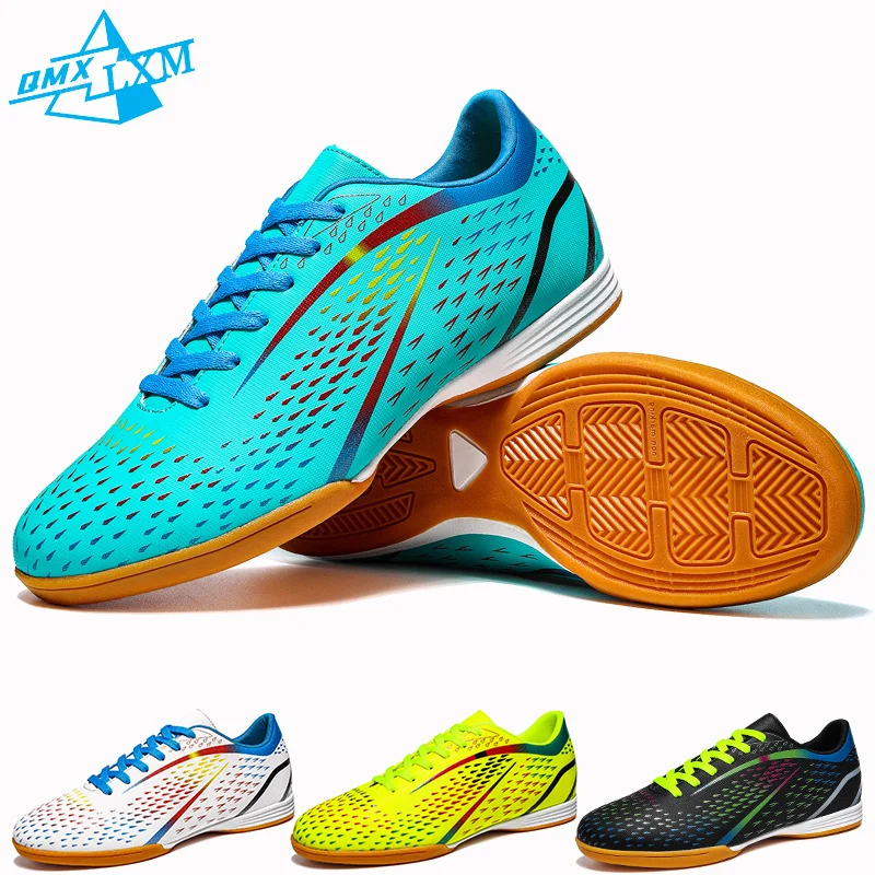 Futsal Soccer Shoes Men Low Top High Quality Anti-slip Indoor Football Shoes Kids Teenage Students Training Soccer Sneakers