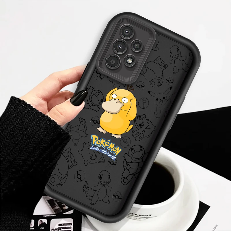 Anime P-Pokemons P-Psyducks For Samsung A73 A71 A54 A53 A52 A51 A33 A32 A21S A14 A13 A12 A03 A04 A05 5G Eye Ladder Soft