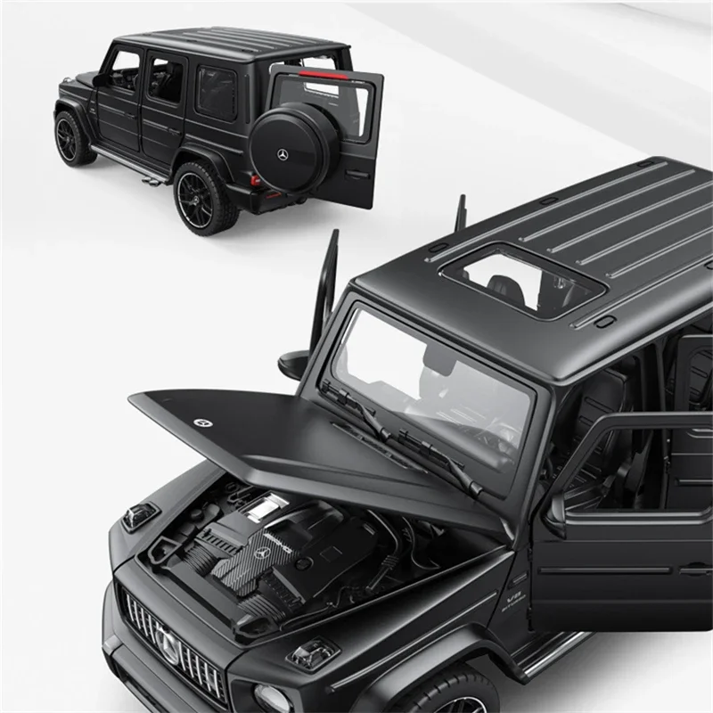 1:32 Benz G63 SUV Alloy Car Model Diecasts Metal Toy Off-road Vehicles Car Model Simulation Sound and Light Collection kids Gift