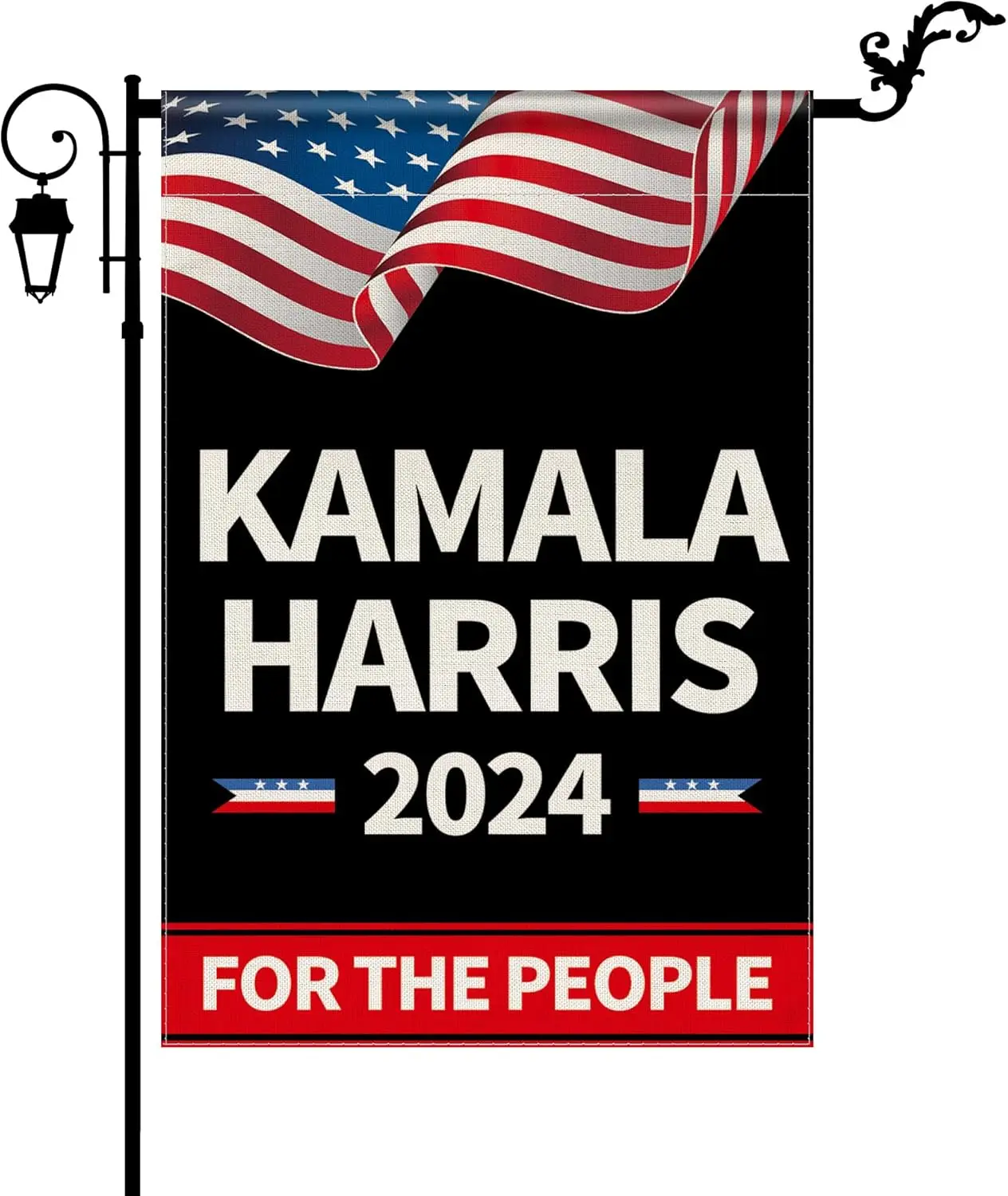 Kamala Harris 2024 Garden Flag 12 x 18 Inch Double Sided Waterproof Harris for President Flags with Vivid Color Garden Decor 202