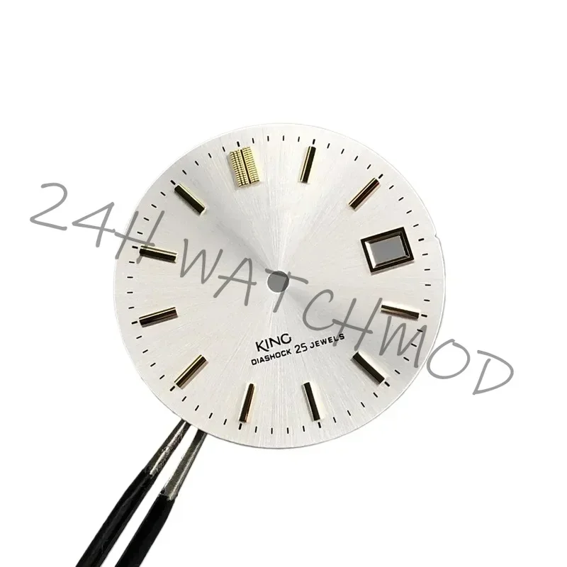 S-Watch 2024 Nuevo estilo KS Dial 31 mm Tamaño compatible con movimiento NH35 NH36 3,0 y 3,8 en punto color plateado y dorado Calidad avanzada