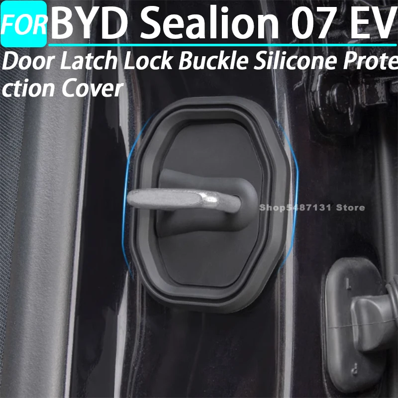 

Car Door Latch Lock Buckle Silicone Protection Cover for BYD Sealion 07 EV Sea Lion 07 Interior Accessories 2024-2026