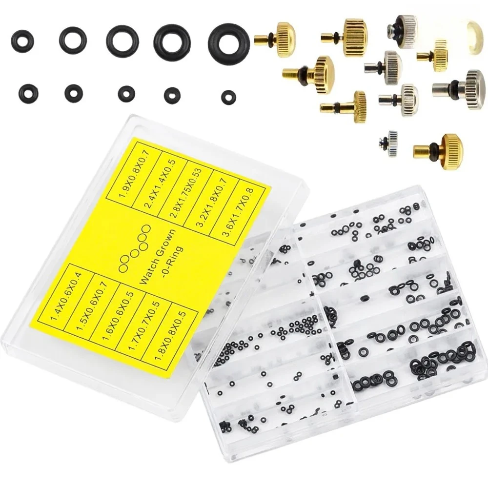 1Set New Mini Rubber Washer O-Ring Watch Crown Waterproof Watches Seals Watch Repair Tools
