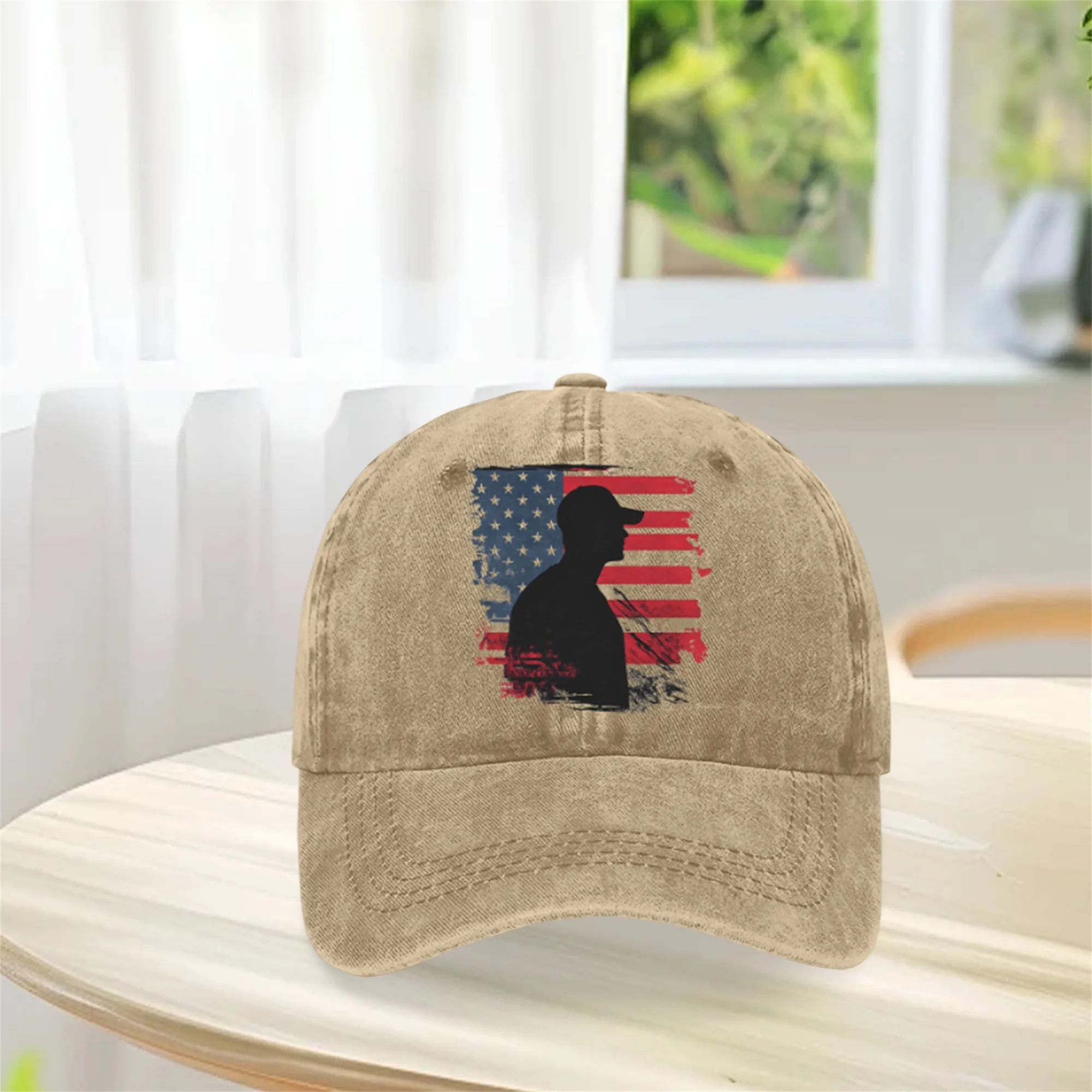 قبعة بيسبول وطنية مطبوعة بعلم أمريكي قبعة شمس للنساء والرجال في الرابع من يوم الاستقلال في الهواء الطلق للحماية من الشمس #2