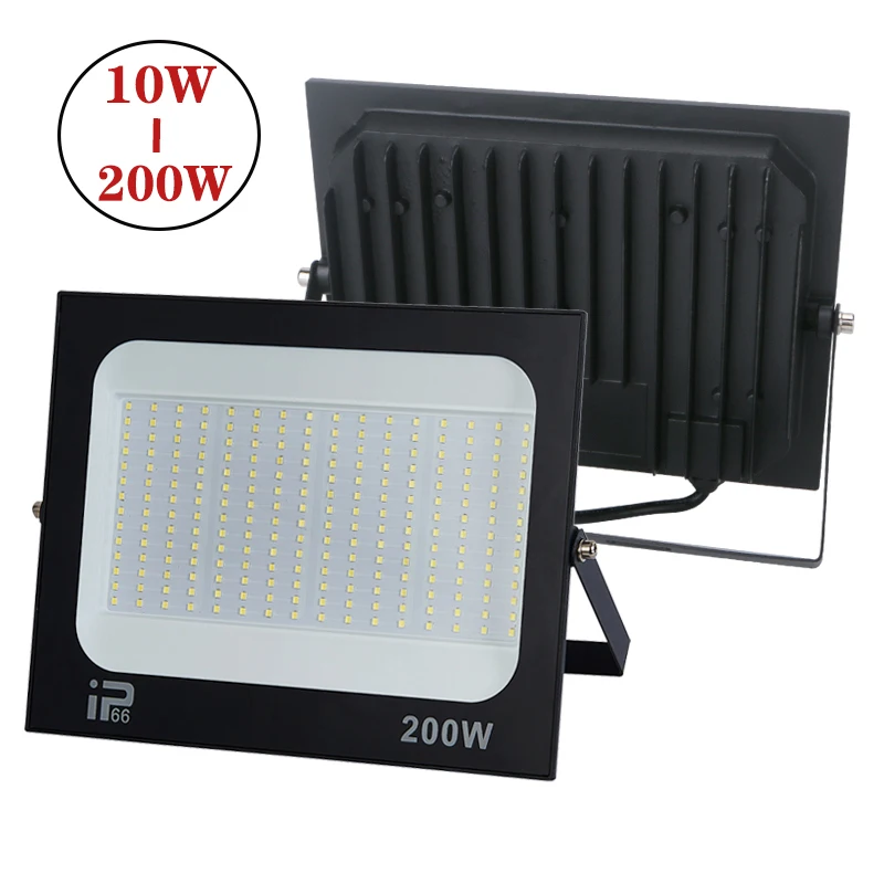 LED Flood Light Waterproof Outdoor Spotlight 220V 200W 150W 100W 50W 30W 20W 10W Projector Street Light Wall Lamp Garden Light