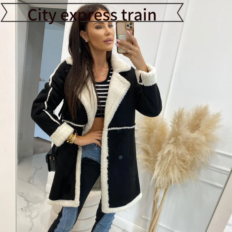 

Embroidered Slim Fit Par Dr Lace up Thiened Autumn Winter Pure Color Sexy Casual Sle Long Sve High Collar Women's...