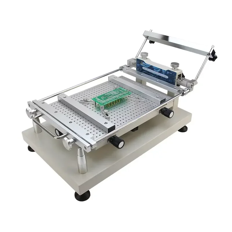 Manual Solder Paste Stencil Printer for Frameless PCB Electronic Production Machinery Circuit Board Printing Tool