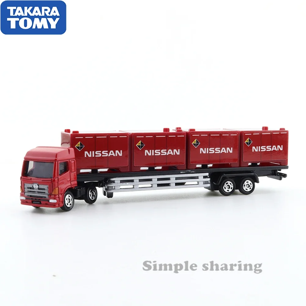 Takara Tomie Tomica No.144 Lange Type Tomica Hino Profia Trailer Nissan Container Auto Hot Pop Kids Speelgoed Motorvoertuig Diecast