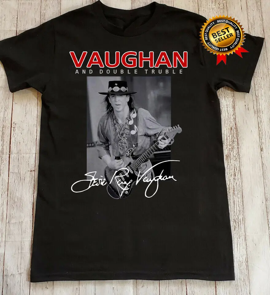 

Singer Stevie Ray Vaughan T Shirt Size S To 4XL Black Men Women TT283