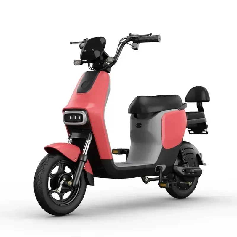 High-end Two Seats Electric Scooter 50-60Km Mileage Electric Bicycle With Pedals