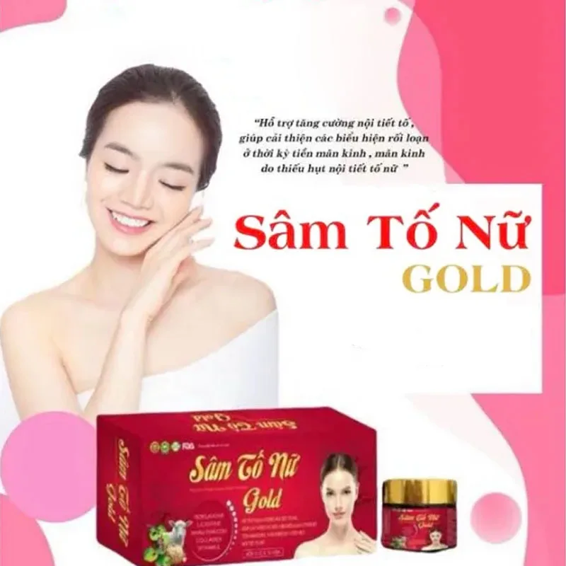 SAM TO NU GOLD, ho tro tang cuong noi tiet to nu 1hop 3lo, SÂM TỐ NỮ GOLD