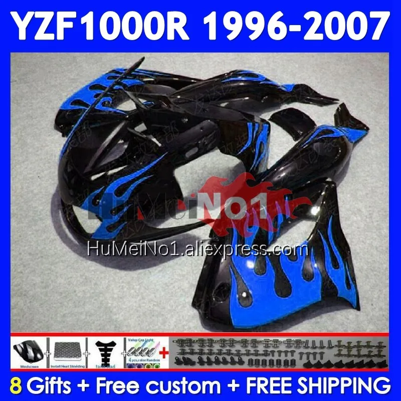 Blue flames Thunderace For YAMAHA YZF 1000R YZF1000R 96 97 98 99 00 01 354No.44 YZF-1000R 2002 2003 2004 2005 2006 2007 Fairing