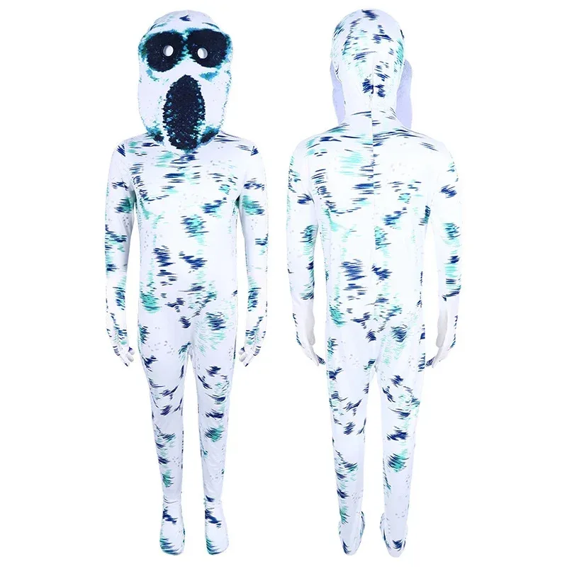 2024 New Arrival Game Doors Kids Boy Seek Cosplay Adult Family Ambush Halloween Costume Jumpsuit Hood Set