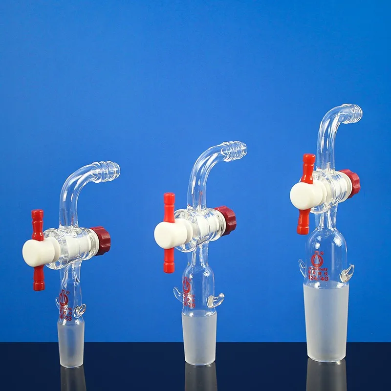 

LH-LABWARE 90° suction joint, Male joint, Standard replaceable PTFE valve, Borosilicate glass, LH-150