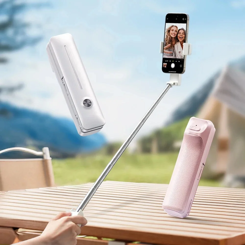 

Foldable Wireless Bluetooth Selfie Stick Tripod Portable 360 Rotatable Tripod With Shutter Remote Control For IOS Android Phone