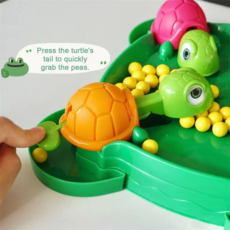 Hungry Turtle Board Games Turtle Snatching Bean Ball Table Game Kids Educational Toys Family Party Games Children Birthday Gifts