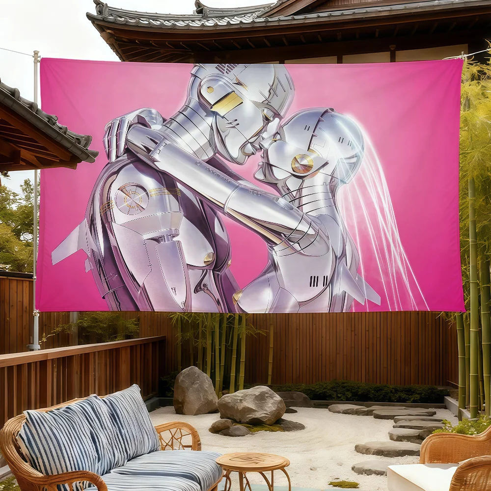 Art H-Hajime S-Sorayama-ES flag For Room Dorm Camping Picnic Art Style Garage Bar wall Decoration Banner
