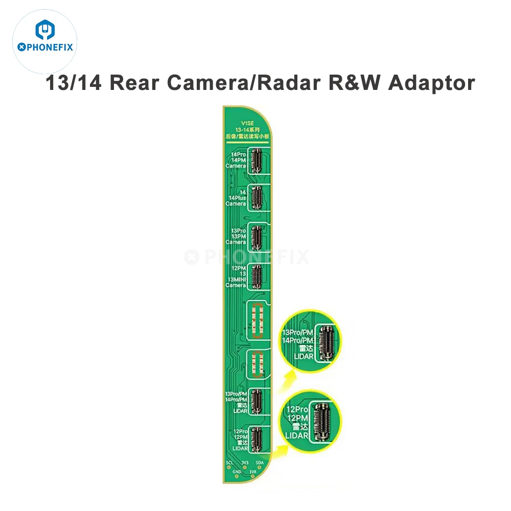 JCID programmabile LiDAR Radar adattatore di lettura e scrittura FPC per iPhone 12 13 14 Pro Max risolve i problemi causati da LiDAR Non originale