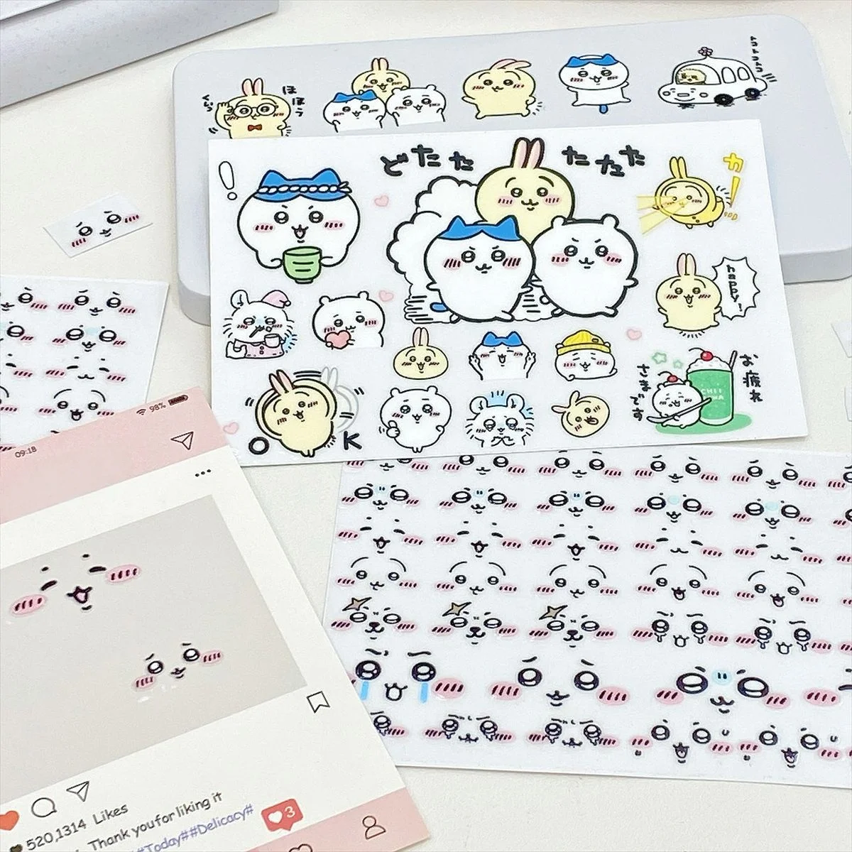 Chiikawa Abziehbilder zum Aufreichen, wasserfeste Cartoon-Aufkleber für Wasserflaschen, Laptops, Handyhüllen, Geburtstagsgeschenk für Kinder und Jugendliche – Detail 10
