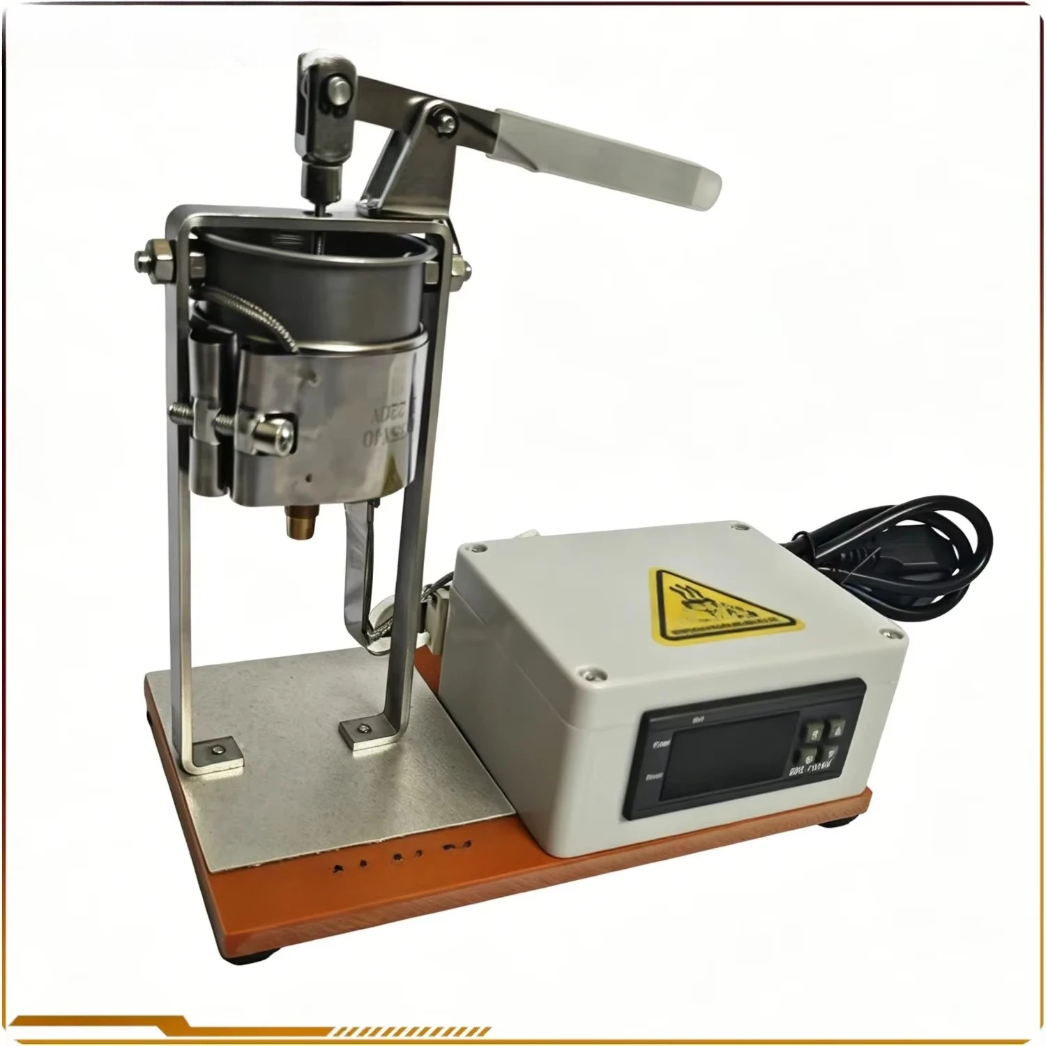 220V Lever-Type Lead Furnace Automatic Feeding Tin Furnace for Lure Sinker Mold Casting Metal Alloy Melt Shop Gold Recovery