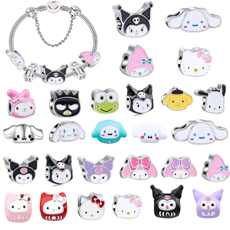 Sanrio Accessoires Anime Hello Kitty Pochacco Cinnamoroll Cartoon Mode Sieraden Kralen Diy Armband Meisje Verjaardagscadeau