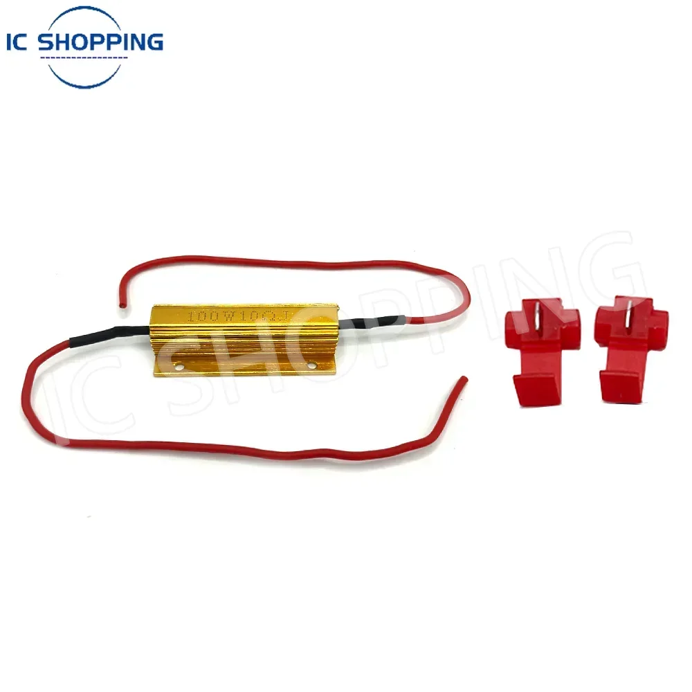 Automotive LED Tail Light Resistor 50W Power Resistor 12V 6R 8R 10R Steering Decoder Resistor for Car Turn Signal Lamp