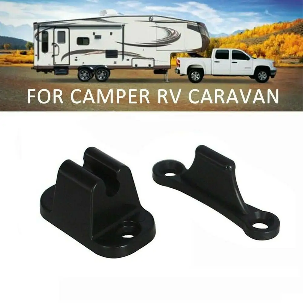 Kit de retenedor de puerta RV, pestillo de retención de parada de puerta en forma de T para autocaravana, soporte de retenedor de puerta de barco