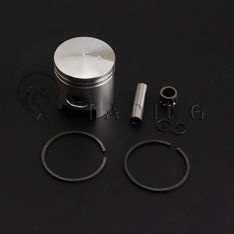 47mm Cylinder Head Set & Piston Kit Ring with mounting stud Fit for 60cc 66cc 80CC Motorized Bicycle Bike Engine Parts