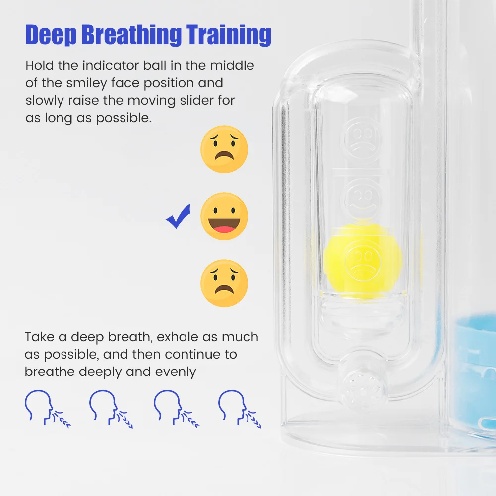 Breathing Trainer Lung Recovery Respiratory Train Tool Measurement System Lung Function Exercisers Rehabilitation Improve Device