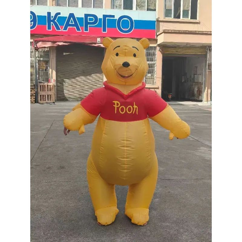 

Надувной костюм Винни-Пуха, надувной комбинезон Винни-Пух, воздушный надувной забавный нарядное платье, Хэллоуин, косплей, вечеринка