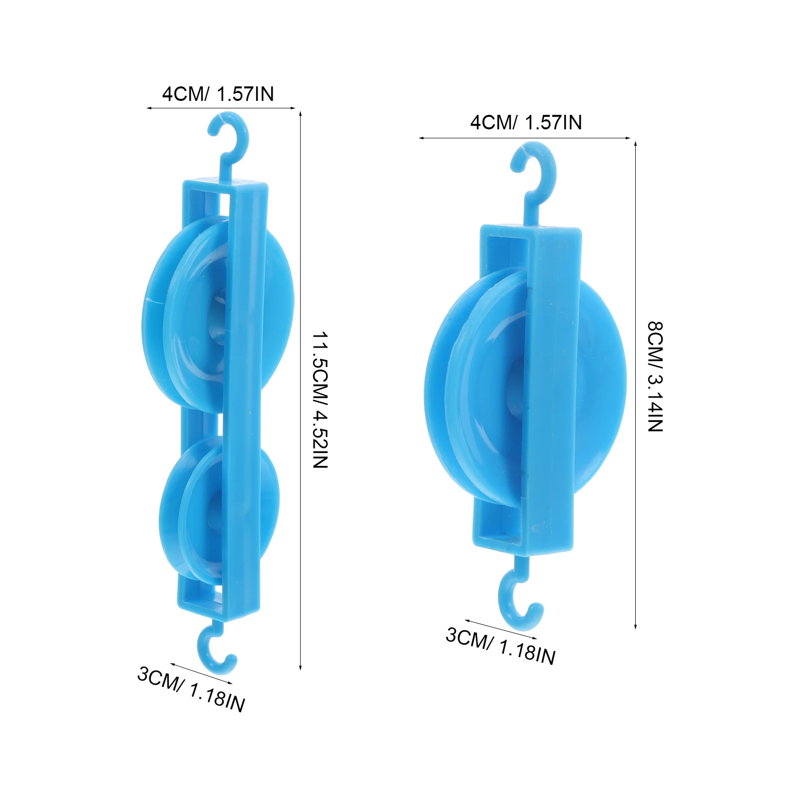 10Pcs Plastic Pulley Set for Physics Mechanics Experiments Versatile Options Smooth Operation Portable Design Student Aid