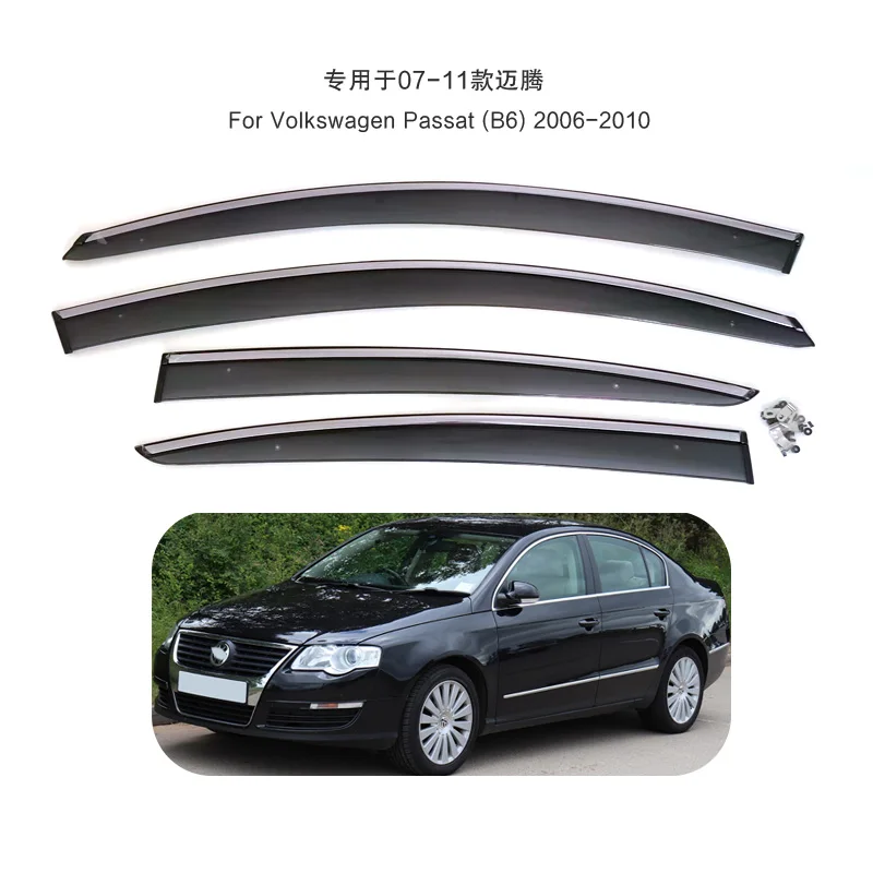 

For Volkswagen VW Passat B6 2006-2015 Window Visors Car Rain Guards Wind Deflectors Sun Vent Shade Auto Exterior Accessories