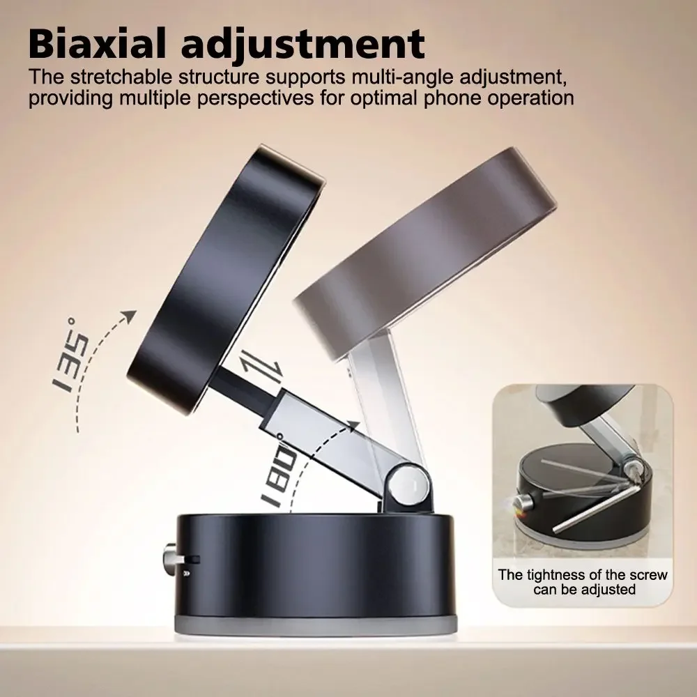 

Ultra Magnetic Phone Holder Foldable Car Phone Mount Dashboard Phone Bracket 360 Degree Rotation Vacuum Suction Cup GPS Stand