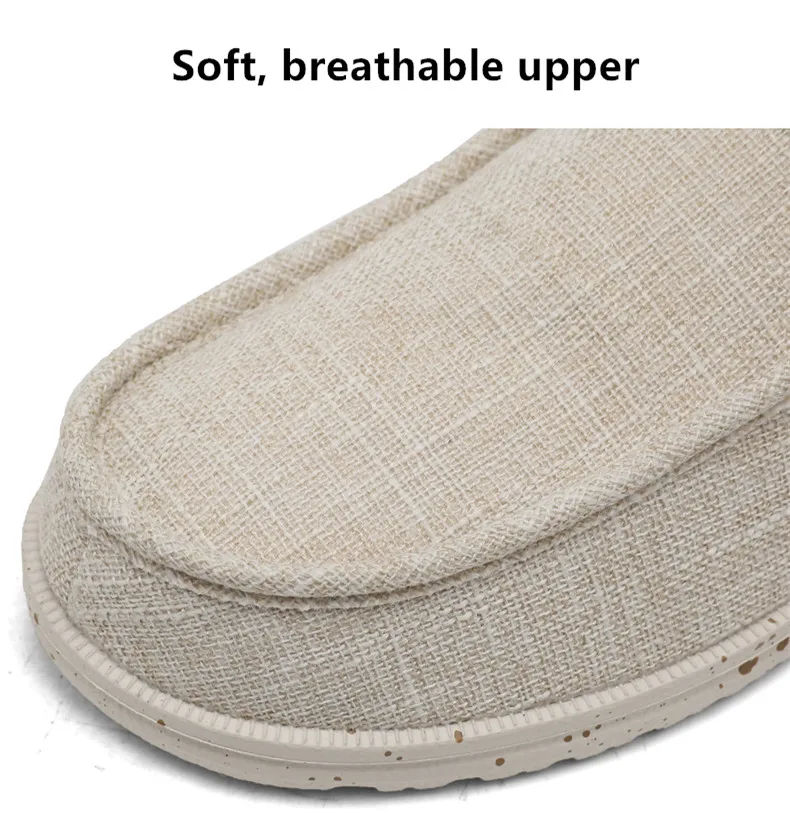 Männer 2024 neue Freizeit Turnschuhe Frühling Sommer atmungsaktive leichte Outdoor-Segeltuchs chuhe große Herren schuhe Walking Loafers – Detail 6