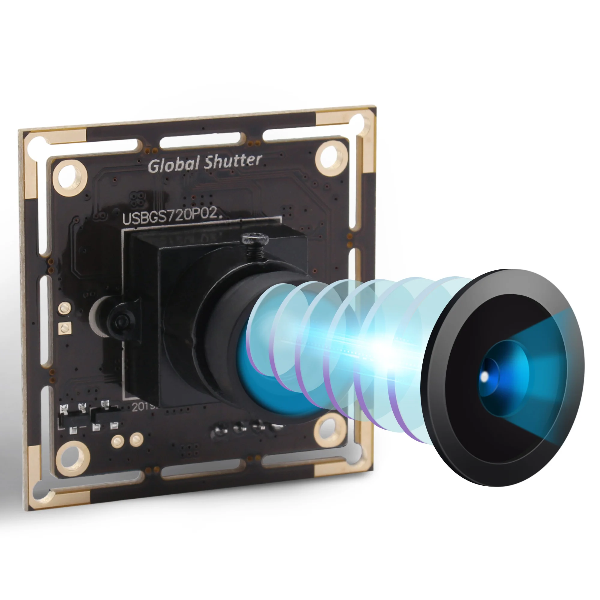 

ELP No Distortion Lens USB Camera Global Shutter 1280X720p 60fps Free Driver Plug and Play USB Web Camera