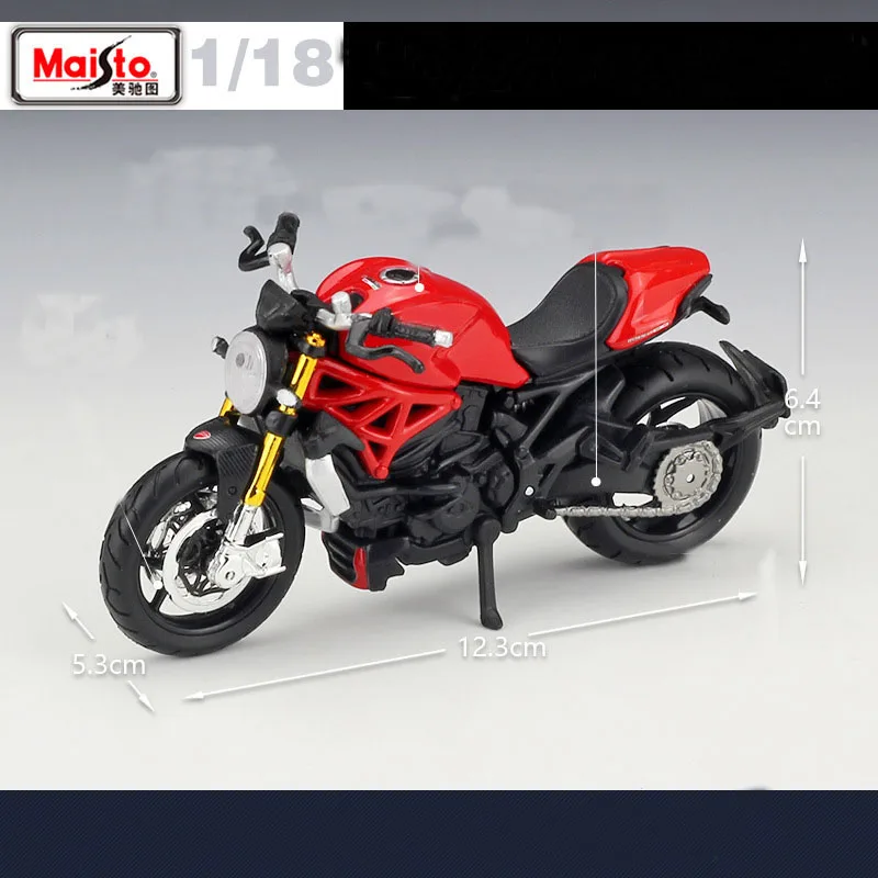 1:18 Maisto Monster1200S Hypermotard SP Racing Motorcycle Model Simulation Alloy Street Motorcycle Model  Kid Toy Gift