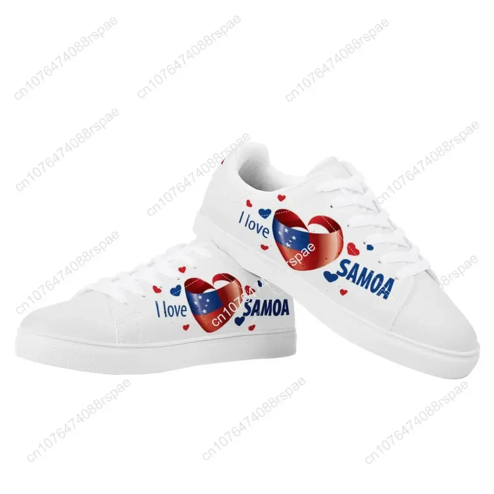 Ich liebe Samoa flache Turnschuhe Amerika polynes ischen Samoa Stammes druck benutzer definierte Mann leichte Laufsport schuhe Frauen Laufschuhe