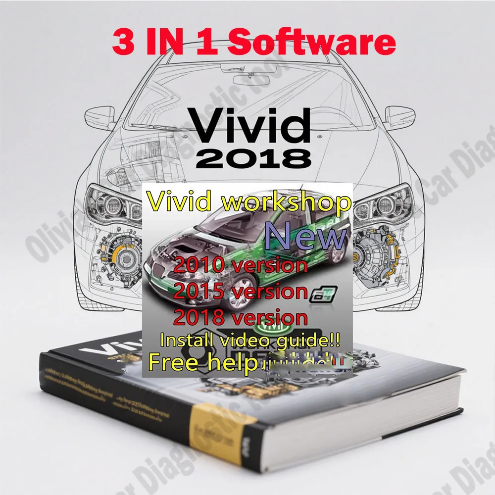 

Vivid 2018 Car accessories + Vivid 2015+ Vivid 2010 (Atris-Technik) OBD2 Scanner Automotive Workshop DATA Auto Repair Software