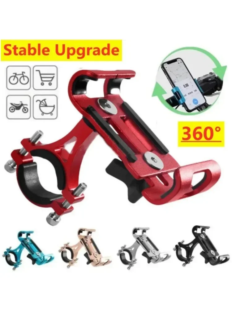 AliExpress NONE 360 Rotate Metal Motorcycle Bicycle Phone Holder Aluminum Alloy Anti-slip Bracket Support GPS Clip Bike Phone Stand