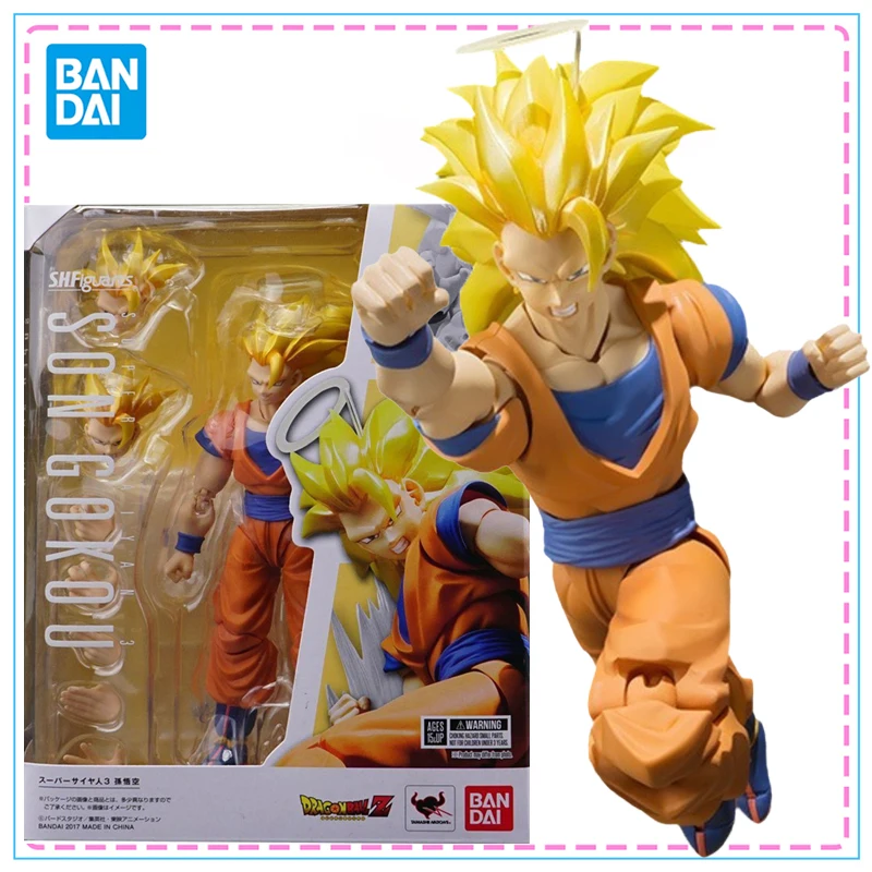 

Bandai S.H.Figuarts Dragon Ball SUPER SAIYAN3 SUN GOKU Action Figures Original Genuine SHF Model Kit Joints Movable Model Toys