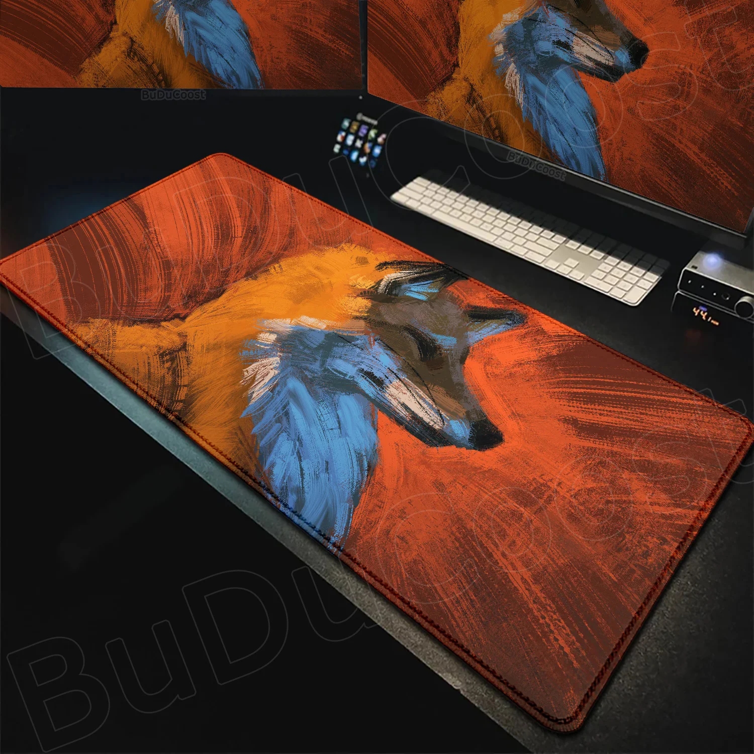 

Kawaii Fox Mouse Pad Mousepad computer Pad XXL Table Mat Big Mat Large Gamer Mouse Pads desk organizers and trays Keyboard Mats