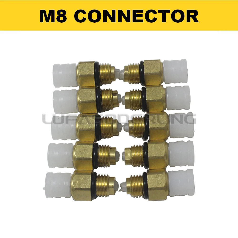 10X M8/M10 Air Suspension Connector Brass Fitting For Benz W221 W220 W164 W211 W212 W251 Audi Q7 VW Touareg Porsche Cayenne Jeep view 3