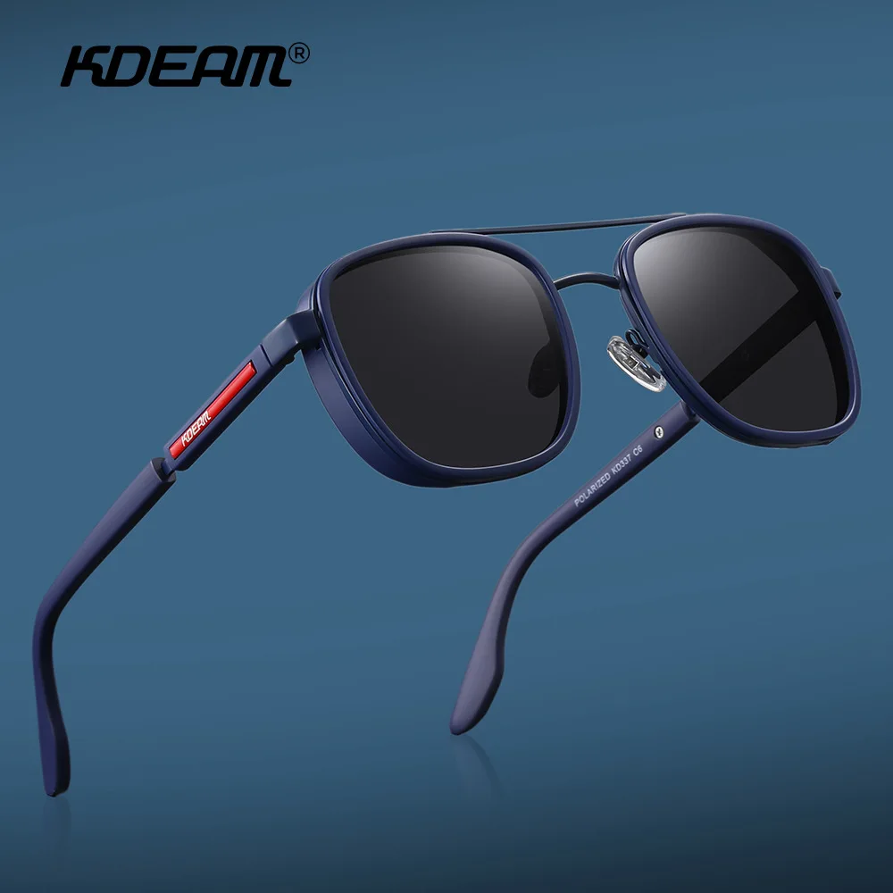 KDEAM 2024 New Man Classic Polarized Sunglasses Outdoor Sports Decoration Sun Glasses Anti Blue Light Fashion Luxury HD Glasses