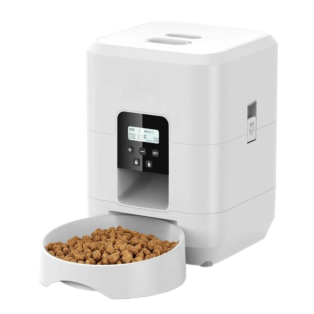 

Practical Button/WIFI Version 2L Smart Cat Feeder Timed APP Control Automatic Dog Feeder Quantitative Pet Dog Bowl Home