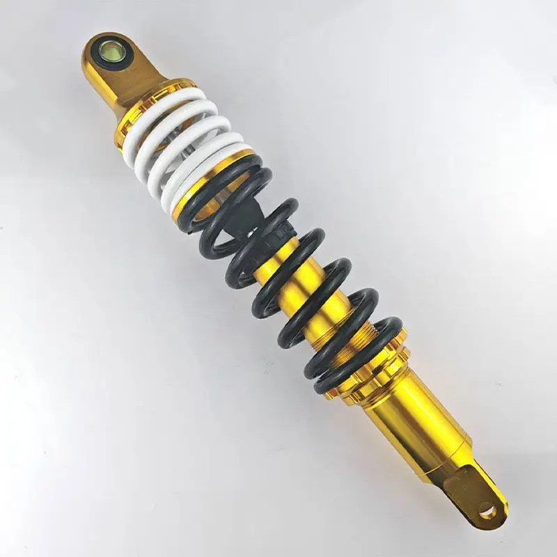 Bicycle Rear Shock Adjustable Aluminum Alloy White Black Dual Spring Golden MTB Mountain Bike E-Bike Scooter Suspension Damper
