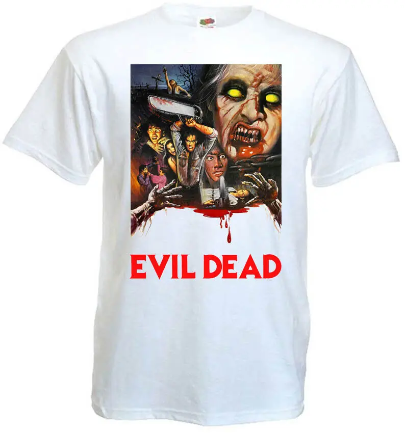 

Evil Dead v.16 T shirt white movie poster horror all sizes S-5XL