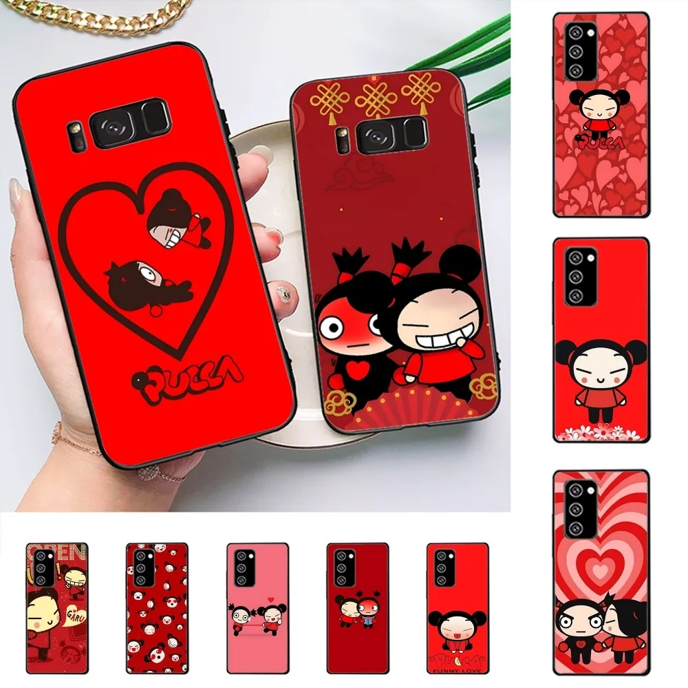 P-Pucca G-Garu Cute Phone Case For Samsung J 7 Plus 7core J7 Neo J6 Plus Prime J6 J4 J5 Mobile Cover